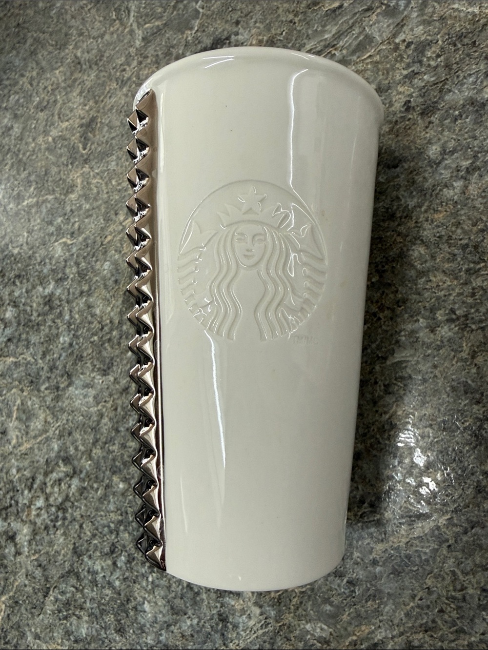 Starbucks 2014 Silver Studded Tumbler